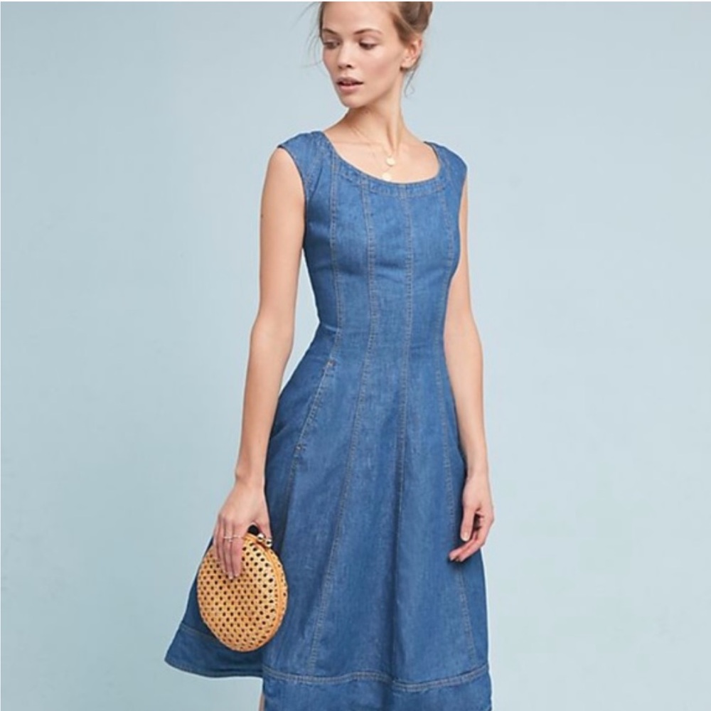Anthropologie Pilcro Blue Jean Pilcro Sun Dress